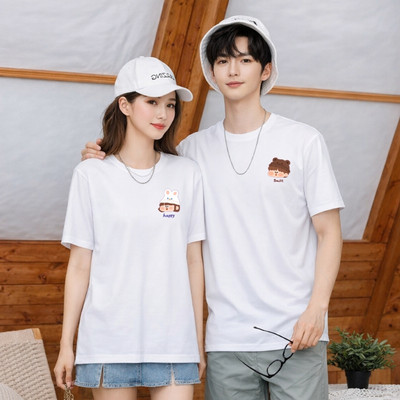Áo phông đôi nam nữ chất liệu thun cotton 95% Loza G0438