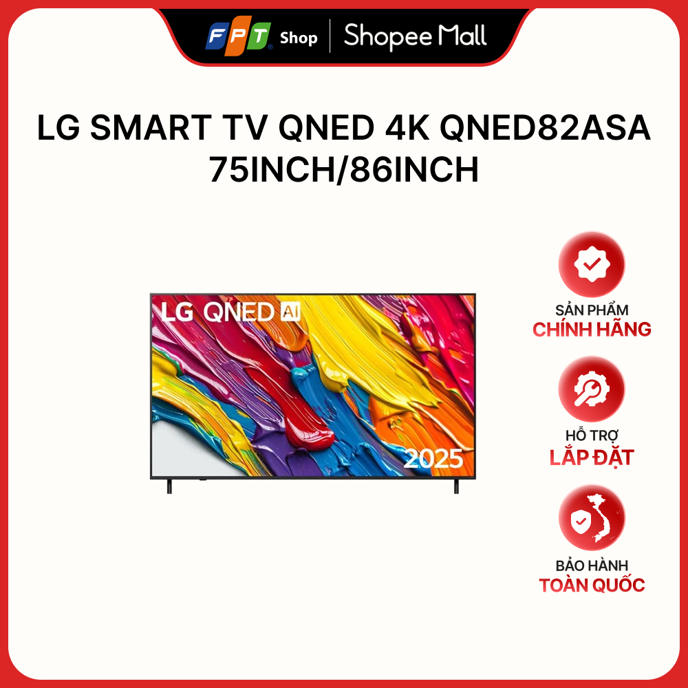 [Hàng chính hãng] LG Smart TV QNED 4K QNED82ASA 75inch/ 86inch