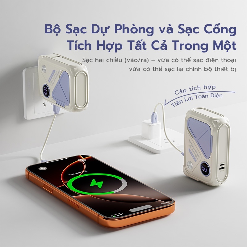 【Bảo hành hai năm】Sạc Dự Phòng UNEED 30000/20000mAh Sạc Nhanh PD 20W 35W Sạc Không Dây, Cục Sạc Dựng Phòng Đầu AC | BigBuy360 - bigbuy360.vn