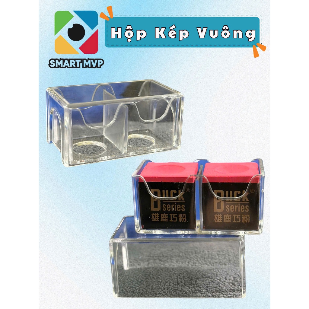 [Set 2] Hộp Đựng Lơ Bida Trong Suốt - Hộp Bảo Quản Lơ Bida Trong Suốt