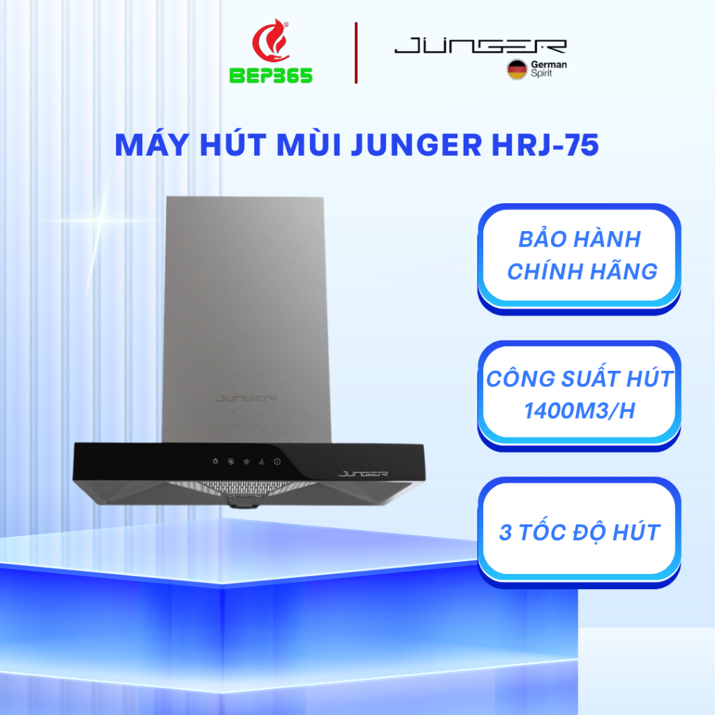 Máy hút mùi Junger HRJ-75 - Thiết kế mỏng gọn, tiết kiệm không gian