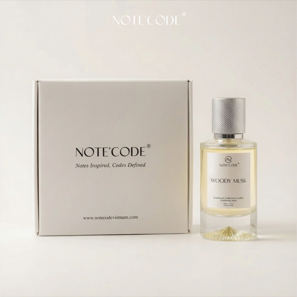 Nước hoa unisex NOTE'CODE WOODY MUSK (inspired by Santal 33) hương gỗ - da thuộc - thảo mộc