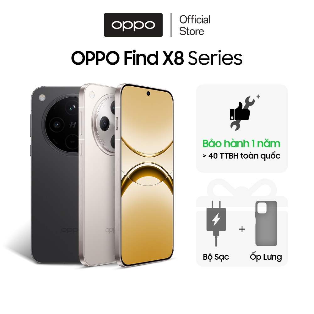 Điện thoại OPPO Find X8, X8 Pro 5G 16GB/512GB | Chỉnh ảnh AI | Cực mỏng nhẹ | SUPERVOOC 80W