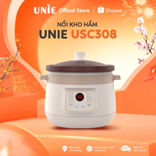Nồi kho hầm chậm đa năng UNIE USC308, lòng nồi gốm tử sa cao cấp, dung tích 3L, 8 chức năng nấu, bảo hành 12 tháng