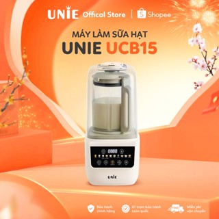 Máy làm sữa hạt UNIE UCB15 dung tích 1.5L, giảm ồn 30%,10 chức năng nấu, lưỡi dao xay 8 cánh, bảo hành 12 tháng