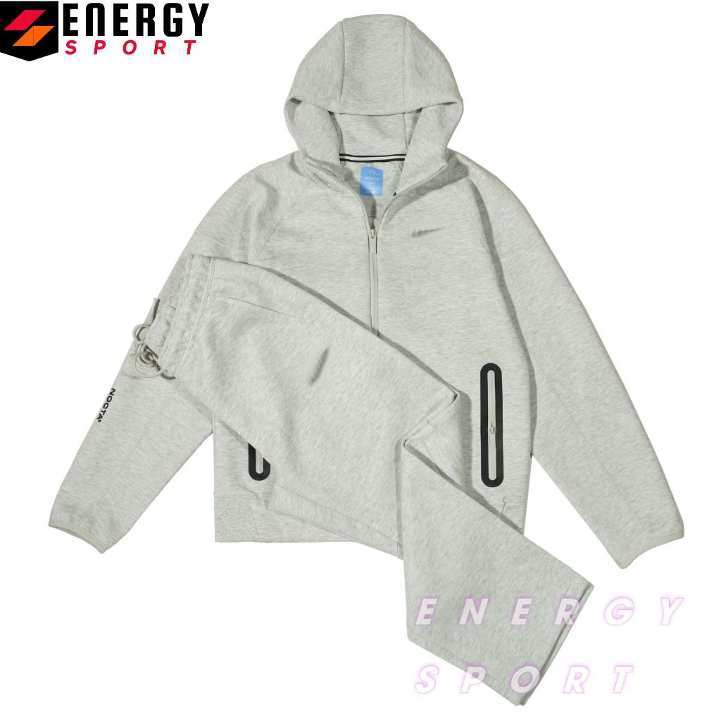 Bộ Quần Áo Thể Thao Cao Cấp Hoodie Ntech x Nocta - Xám