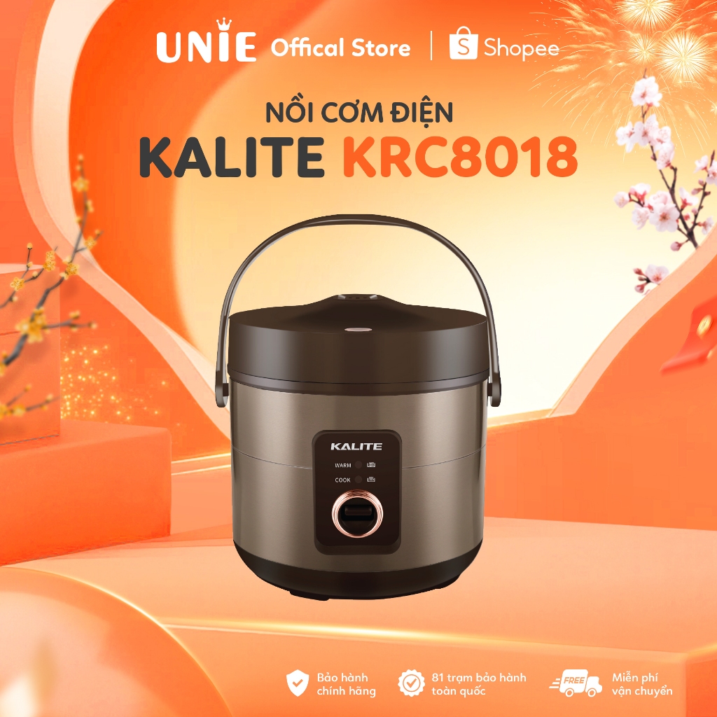 Nồi cơm điện KRC8018, Lòng nồi dạng niêu 5 lớp, đa chức năng, nấu cơm, cháo, luộc, súp, dung tích 1.