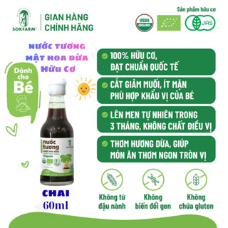Combo Nước Tương Mật Hoa Dừa Sokfarm, Gia Vị Thiên Nhiên Từ Mật Hoa Dừa Sokfarm.