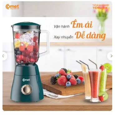 [Hỏa tốc HCM, HN] Máy xay sinh tố 3 cối 450W COMET - CM9979