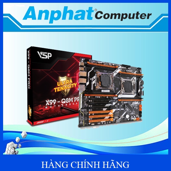 Bo Mạch Chủ Main VSP X99-Q8M PRO D4 (Dual CPU) Socket LGA 2011 – Hàng Chính Hãng