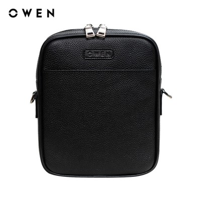 Owen - Túi da Freesize TUI256227 màu Đen chất liệu Da bò