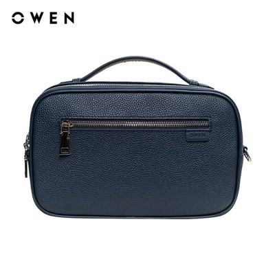 Owen - Túi da Freesize TUT256224 màu Xanh chất liệu Da bò