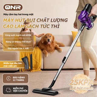 ONR – Máy Hút Bụi Cầm Tay 25KPa – 600W, Lực Hút Mạnh, Dây Dài 4M, Không Cúi Lưng, Dễ Vệ Sinh