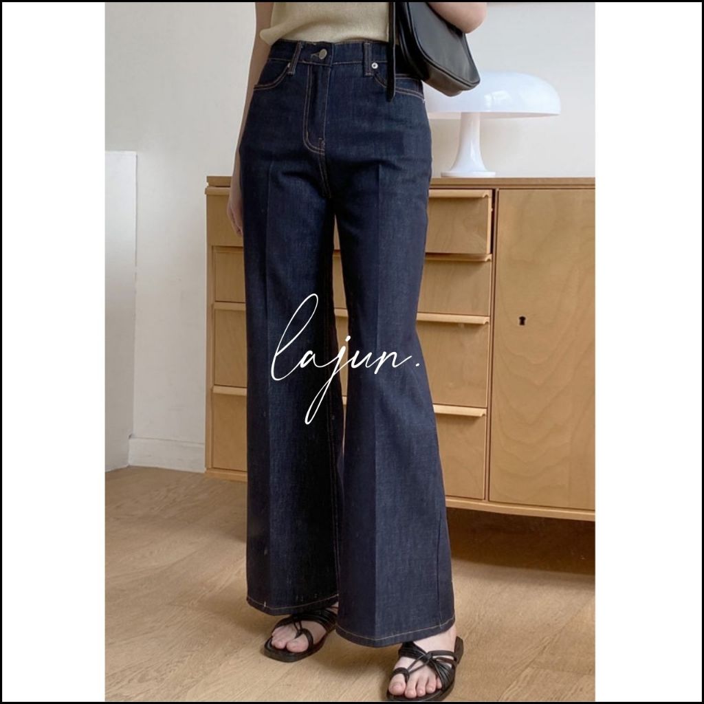 [LAJUN KOREA] Quần Jeans Non-fade Noir Hàn Quốc