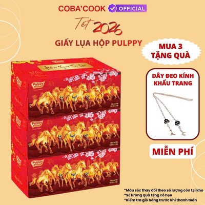[Giấy Pulppy] Khăn Giấy Pulppy Cao Cấp Các Loại Siêu Dai 3 Lớp Mềm Mịn