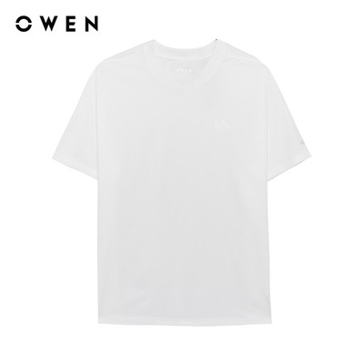 Owen - Áo T-shirt Relax Fit TSN255122 màu Trắng chất liệu CVC Spandex