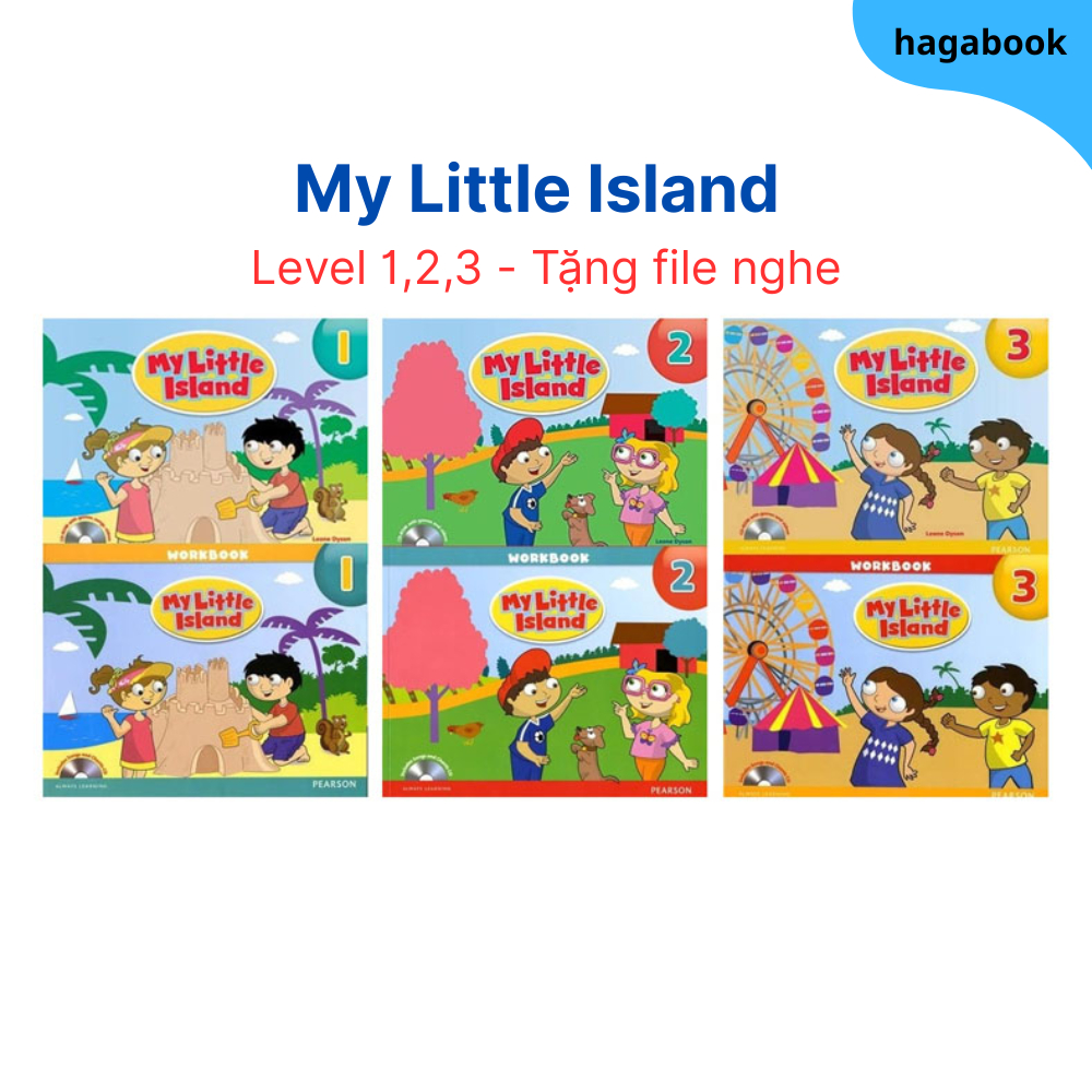 Sách - My Little Island 1,2,3 - Bản in Lazer đẹp tặng kèm file nghe
