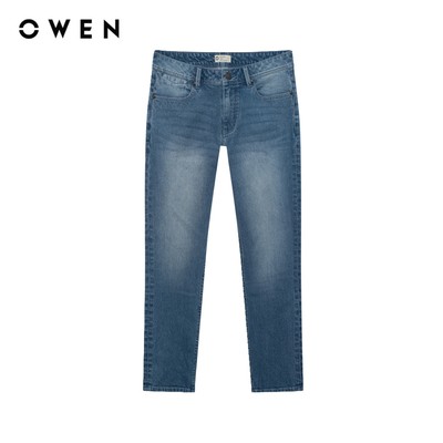 Owen - Quần jean Regular Fit QJR258016 màu Xanh nhạt chất liệu Cotton Spandex 99/1