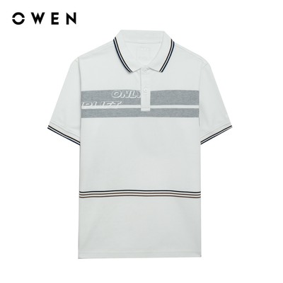 Owen - Áo polo Bodyfit APV257072 màu Trắng chất liệu CVC Spandex