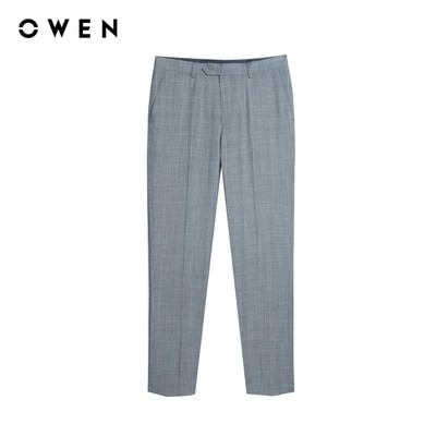 Owen - Quần tây Slim Fit QS257089 màu Xám nhạt chất liệu TR Spandex