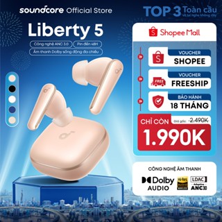 Tai nghe bluetooth soundcore Liberty 5 ANC 3.0 | Pin 48 giờ | Kháng bụi, nước IP55 | Tích hợp phiên dịch