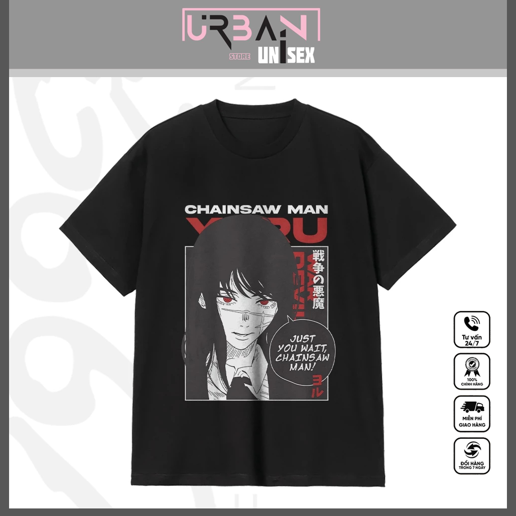 Áo thun in hình Chainsaw Man Yoru Digital Art - ăn chơi huy hoàng ai cũng thấy, âm thầm trả nợ mấy a