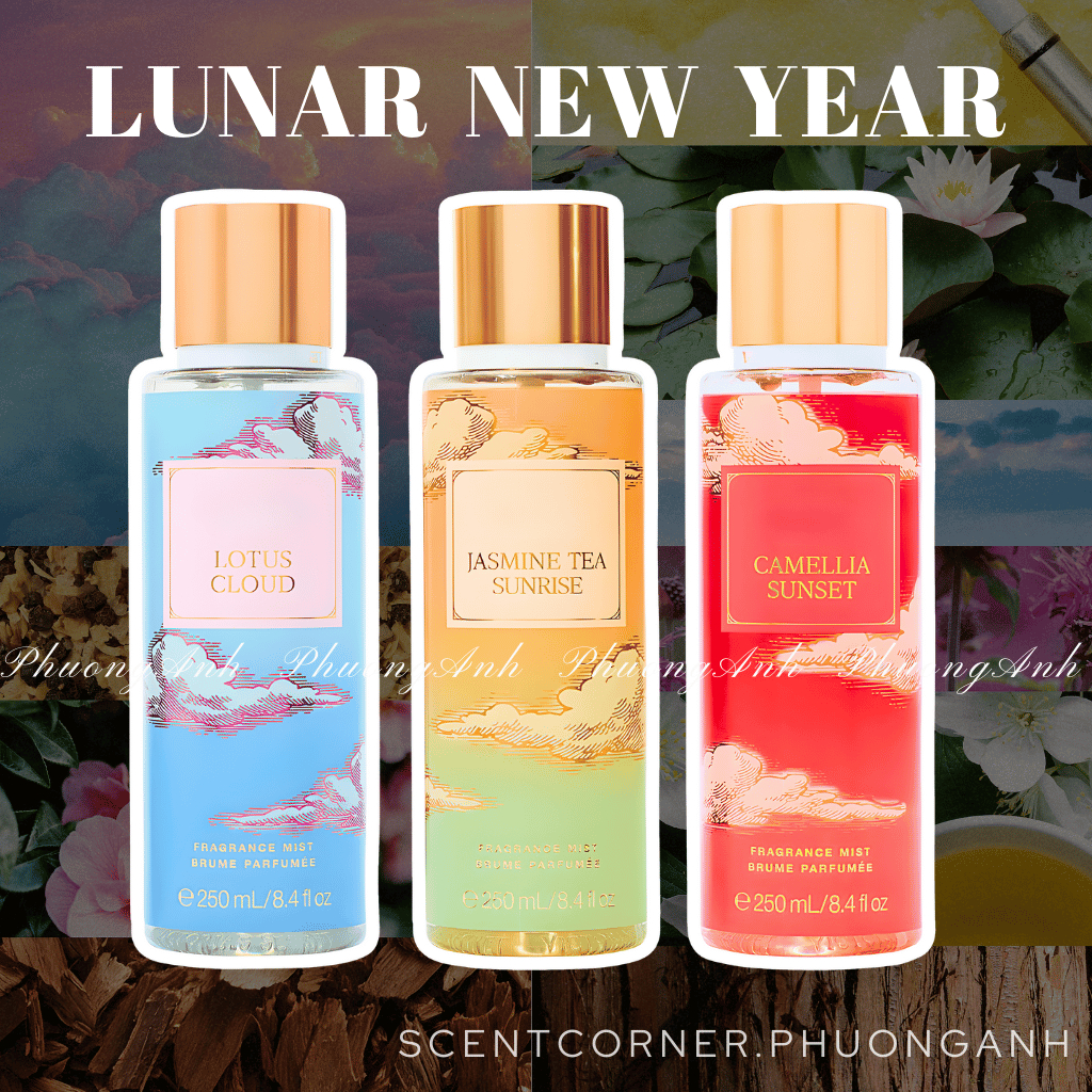 Camellia Sunset | Lotus Cloud  | Jasmine Tea Sunrise - Xịt thơm Body Mist