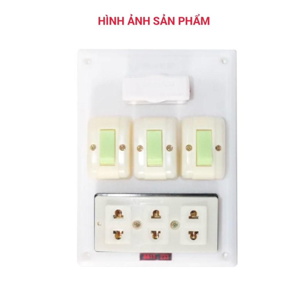 BẢNG ĐIỆN VINAKIP tích hợp CÔNG TẮC Ổ CẮM CẦU CHÌ BD18