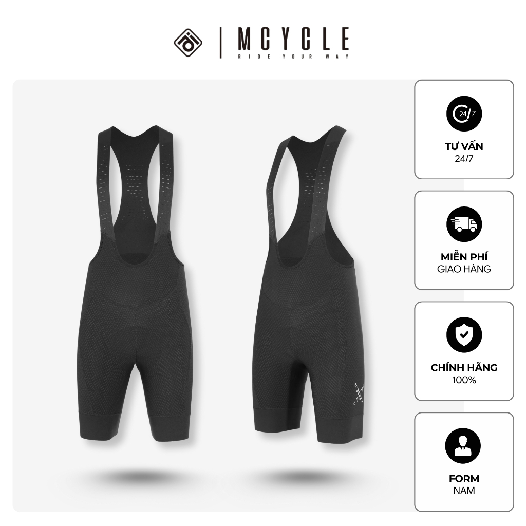 Quần đạp xe nam 7R7 chính hãng Mcycle, đệm Elastic đường dài đi được 7 - 8h liên tục