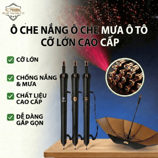 Ô Che Nắng Ô Che Mưa Ô Tô Cỡ Lớn Cao Cấp - Ô Golf Tự Động Cán Dài Sang Trọng Chống Tia UV Logo Theo Hãng Xe [PNCar]