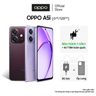 Điện thoại OPPO A5i 6GB/128GB có nhân bản ứng dụng, 2 sim, sạc nhanh 45W - Hàng chính hãng