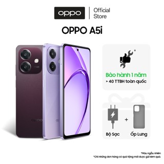 Điện thoại OPPO A5i 4GB/64GB, 4GB/128GB có nhân bản ứng dụng, 2 sim, sạc nhanh 45W - Hàng chính h
