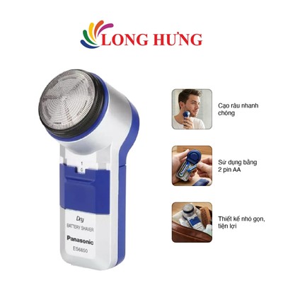 Máy cạo râu Panasonic ES6850SB251 - Hàng chính hãng - Sản phẩm kèm theo pin AA