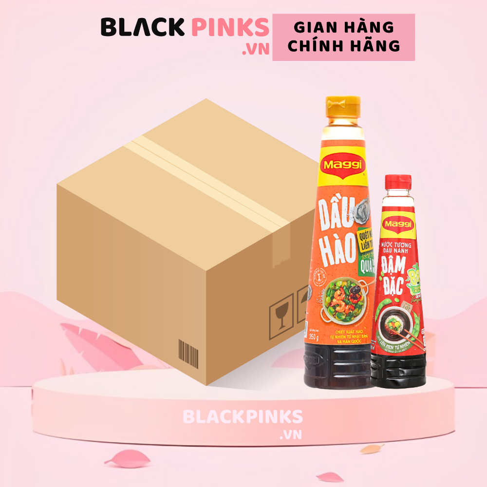 Thùng 12 chai dầu hào Maggi 350g (tặng nước tương Maggi đậm đặc 200ml)