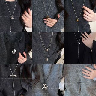 Vòng Cổ Dáng Dài Thiết Kế, Style Hàn Quốc Cá Tính Dễ Phối Đồ, Đi Học Đi Chơi Đi Làm – VC.195