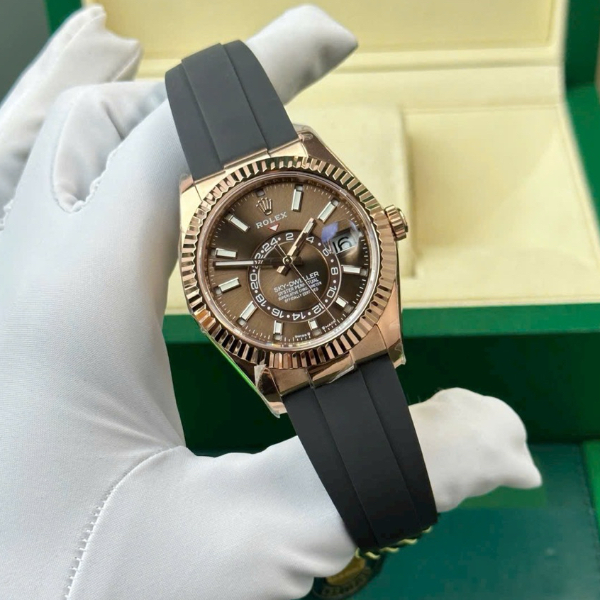 Fullbox Rolex Sky-Dweller thép nặng ~192 gram• size 42mm• máy ETA2824-2