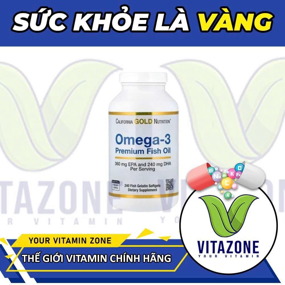 California Gold Nutrition Omega 3 Premium Fish Oil