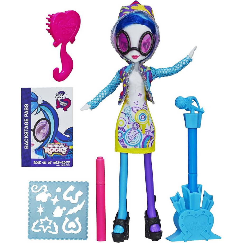 Búp bê My Little Pony Equestria Girls Rainbow Rocks DJ Pon-3 "Decorate my Dress" của Hasbro.