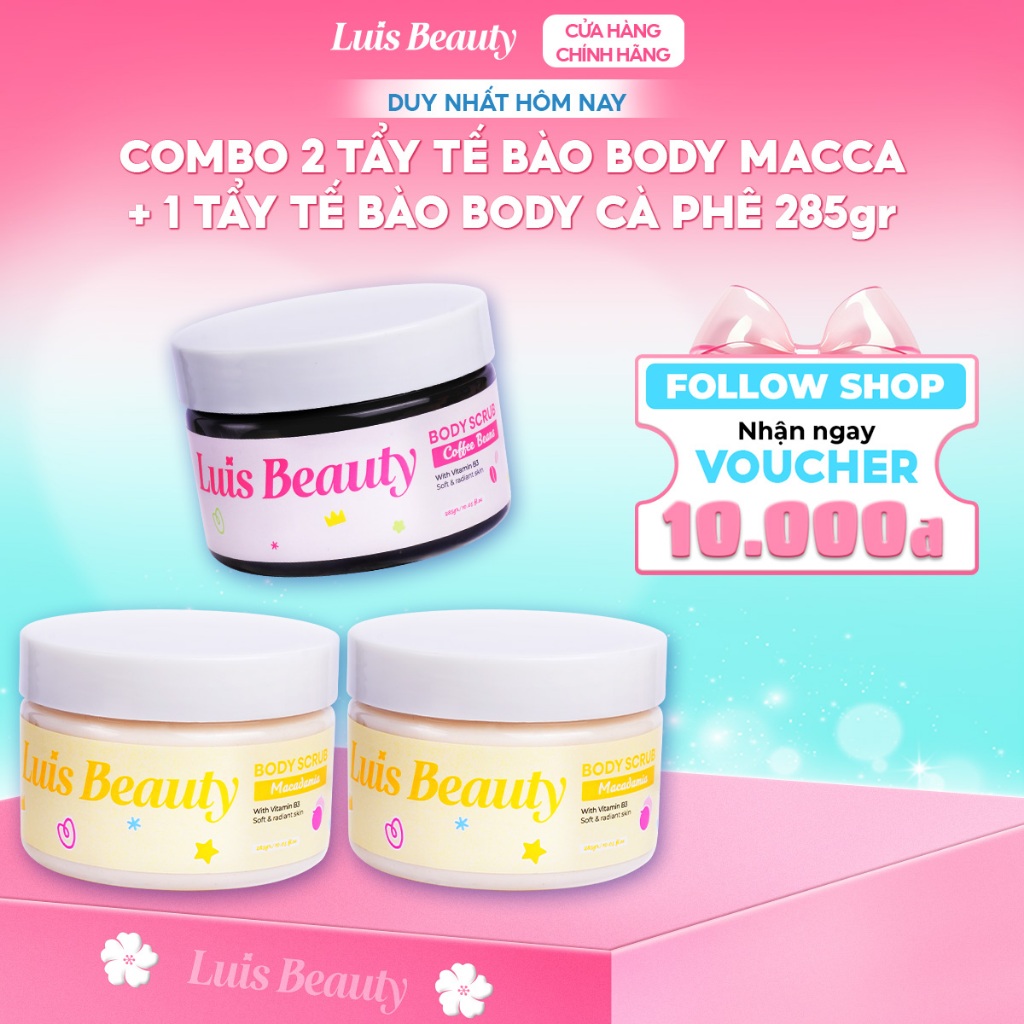 [DEAL SỈ] Tẩy Tế Bào Chết Body Luis Beauty 285gr Giúp Da Mềm Mại & Sáng Mịn Tự Nhiên