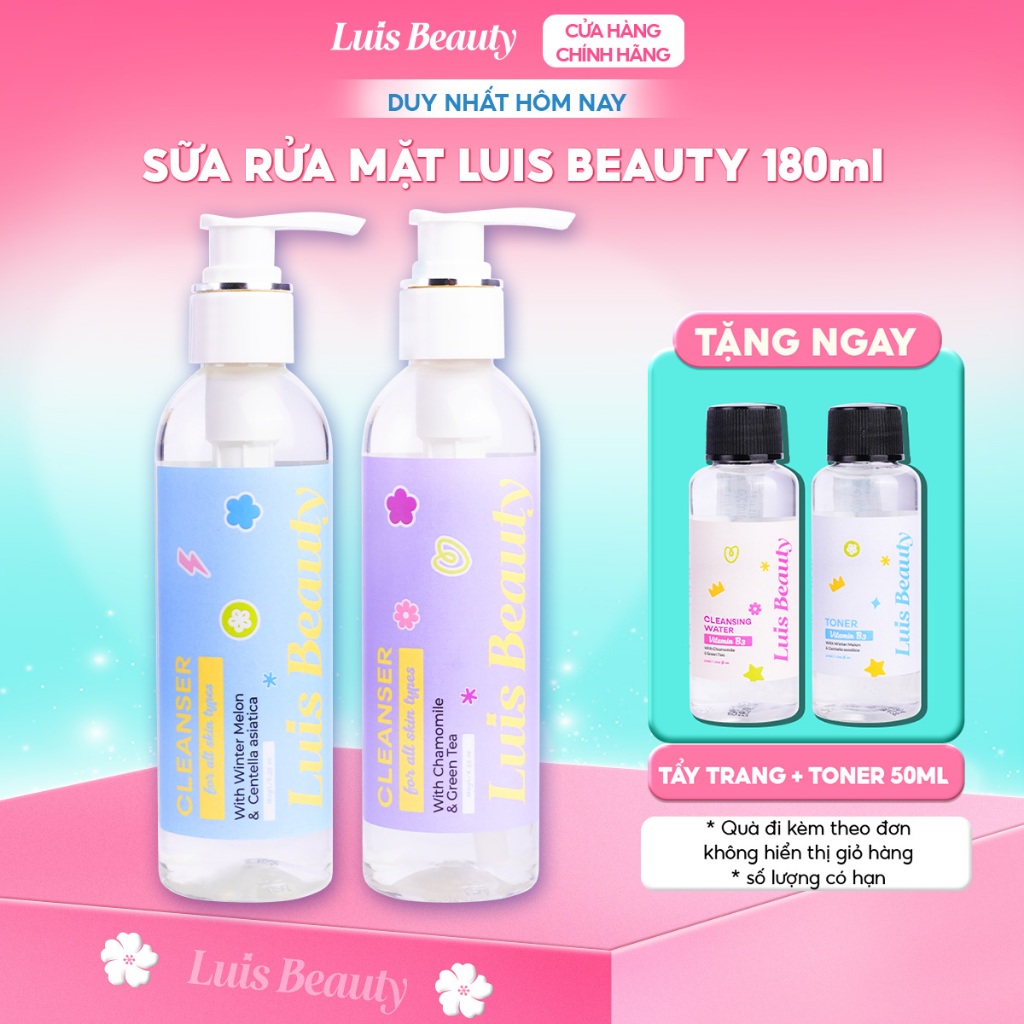 Sữa Rửa Mặt Thuần Chay Luis Beauty 180gr Dịu Nhẹ Cân Bằng Độ Ẩm Cho Mọi Loại Da