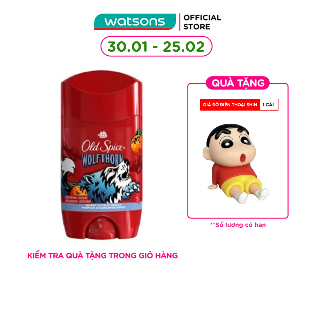 Sáp Khử Mùi Old Spice Wolfthorn 73g