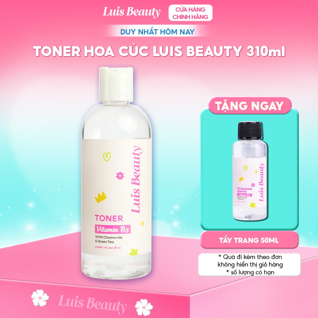 Nước Cân Bằng Toner Hoa Cúc Luis Beauty 310ml Dành Cho Da Nhạy Cảm, Da Dầu Mụn