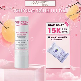 Son dưỡng môi - TOPICREM Ultra-Moisturizing Lip Balm - 4g Tăng Khăn Ướt