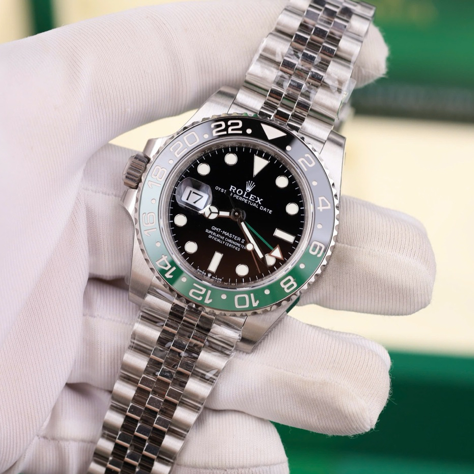 RL GMT BATMAN VS BEST VERSION Size 40MM, kính Sapphire nguyên khối Máy Caliber 3285 Vỏ thép 904L , c