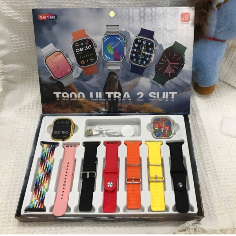 Đồng hồ thông minh đa chức năng theo dõi sức khỏe, Mô hình cảm ứng kết nối Bluetooth T900 ULTRA 2 SU