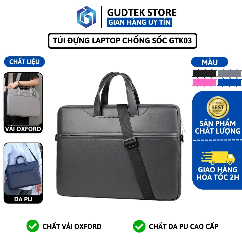 Túi Đựng Laptop, Chống Sốc Laptop Basic, Chất Liệu Vải, Nhiều Ngăn Tiện Lợi, Có Quai Đeo, Thời Trang GTK03
