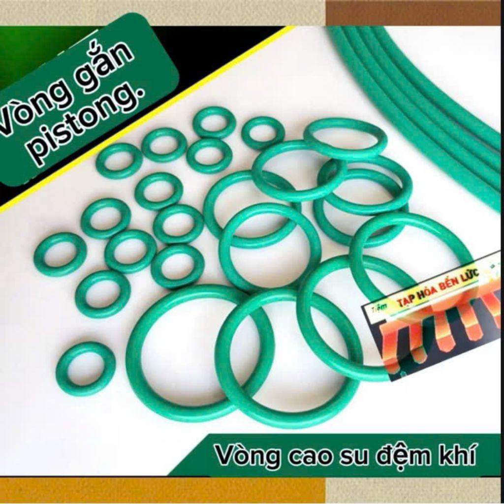 oring vòng cao su vòng đệm ron xanh