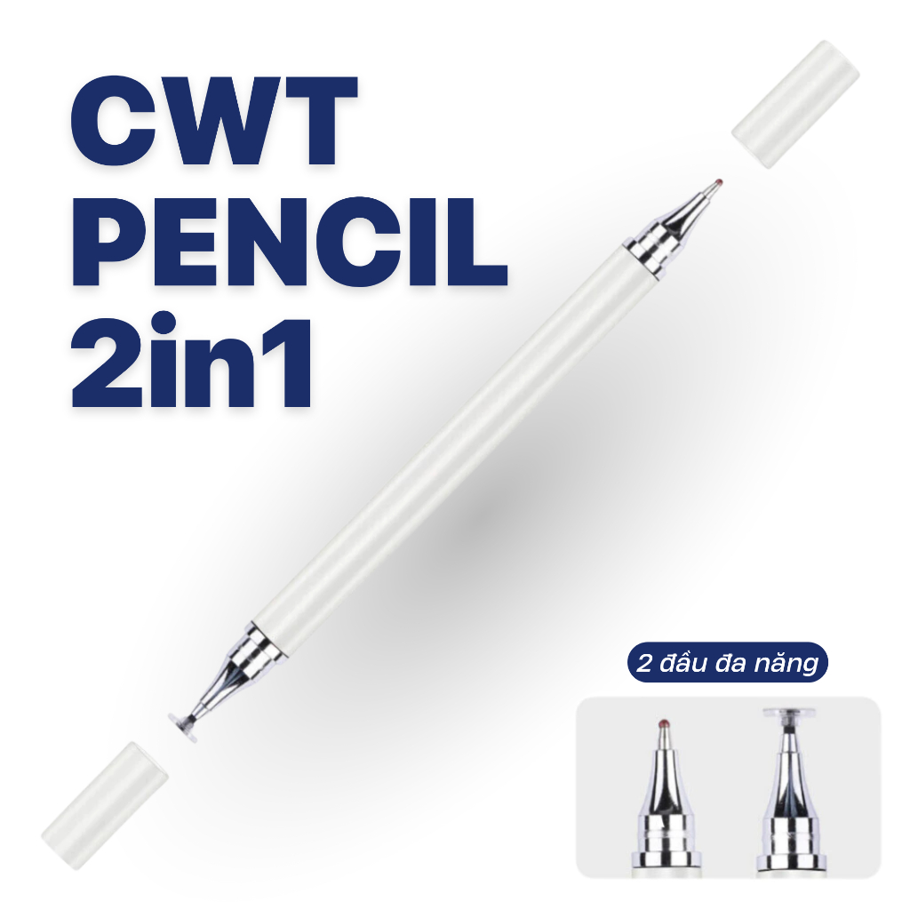 Bút điện dung 2in1 CWT pencil không cần sạc pin