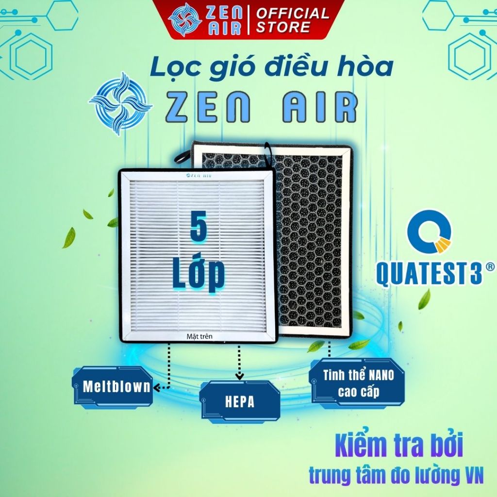 Lọc gió điều hoà Virata, Ciaz, Xl7, Ertiga - Zen Air