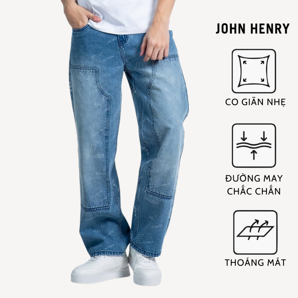 Quần Jeans Baggy Năng Động JN26SS12P-BF - JOHN HENRY Shop